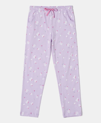 Super Combed Cotton Printed Pyjama - Lavendula-1