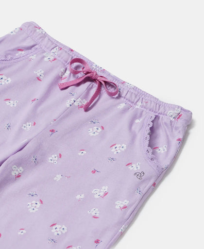 Super Combed Cotton Printed Pyjama - Lavendula-3