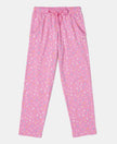 Super Combed Cotton Printed Pyjama - Wild Orchid Printed-1