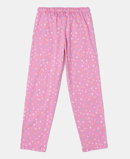 Super Combed Cotton Printed Pyjama - Wild Orchid Printed-2