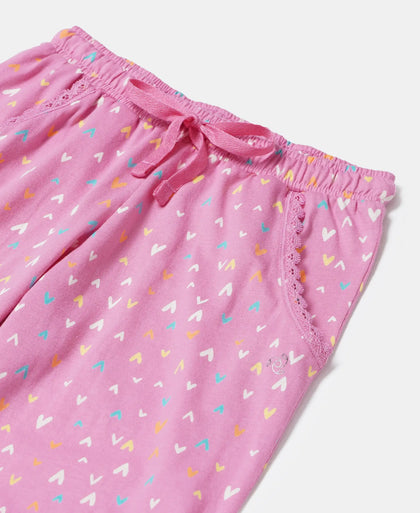 Super Combed Cotton Printed Pyjama - Wild Orchid Printed-3