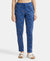 Super Combed Cotton Relaxed Fit Printed Pyjama with Side Pockets - Blue Quartz-1