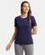 Micro Modal Cotton Relaxed Fit Round neck Half Sleeve T-Shirt - Classic Navy-1