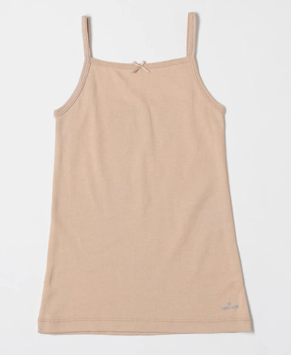 Super Combed Cotton Rib Fabric Camisole with Regular Straps - Skin-2
