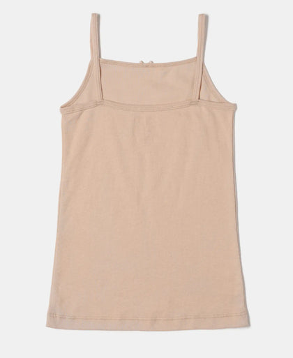 Super Combed Cotton Rib Fabric Camisole with Regular Straps - Skin-3