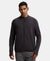 Soft Touch Microfiber Elastane Stretch Jacket with Thumbhole Styling - Obsidian-1