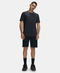 Super Combed Cotton Rich Shorts with StayFresh Treatment - Black-4