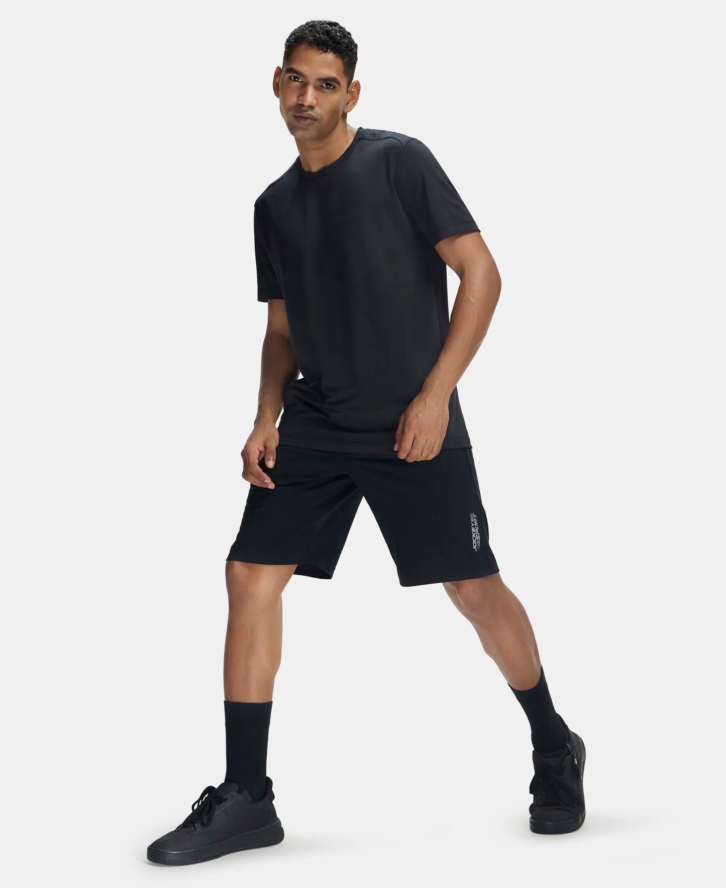 Super Combed Cotton Rich Shorts with StayFresh Treatment - Black-6