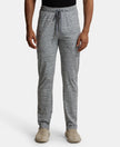 Super Combed Cotton Rich Trackpant with Zipper Pockets and StayFresh Treatment - Cool Grey Melange-1