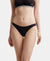 Super Combed Cotton Elastane Low Waist Bikini With Concealed Waistband and StayFresh Treatment - Black-1