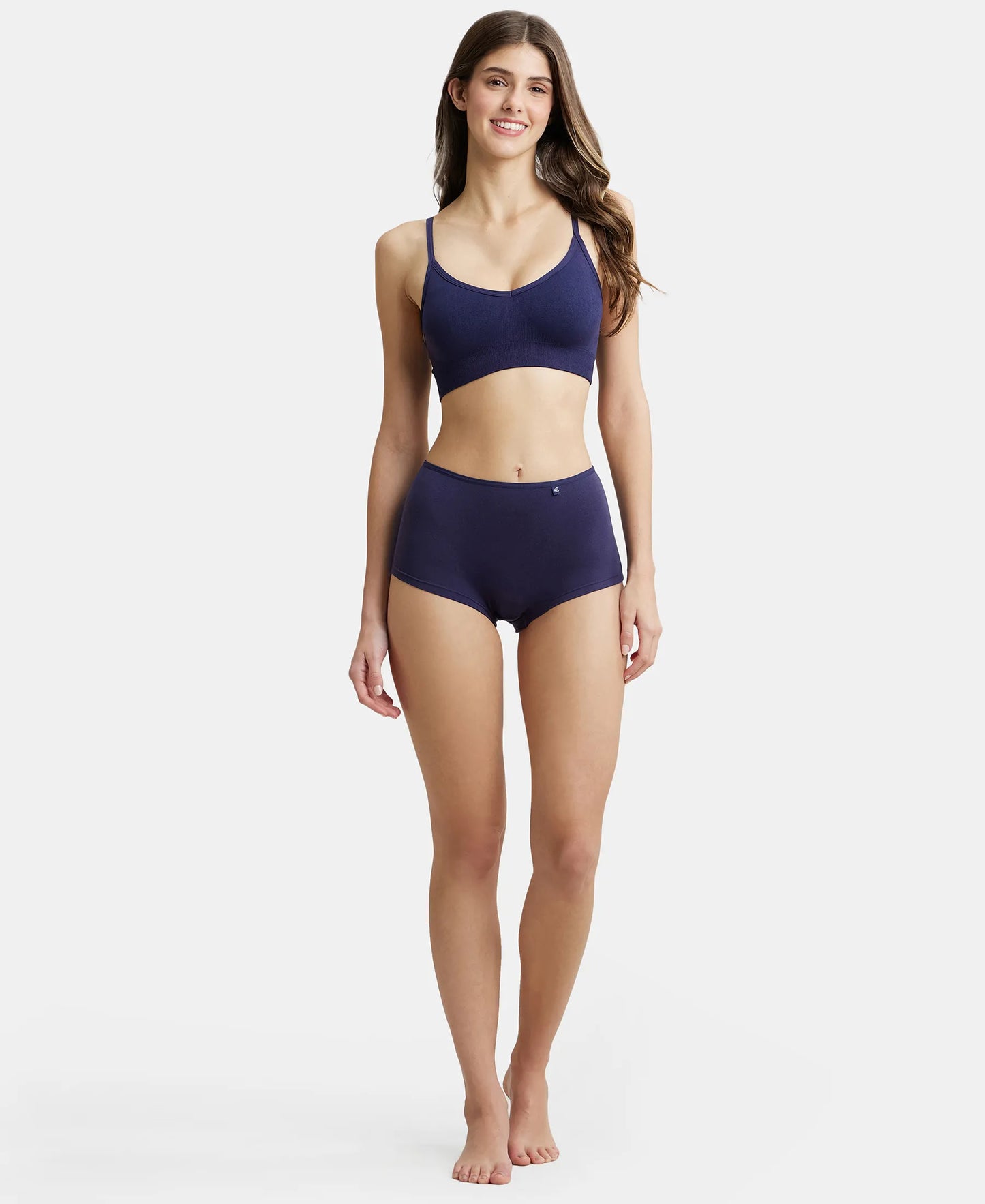 High Coverage Super Combed Cotton Elastane Boy Leg With Concealed Waistband and StayFresh Treatment - Classic Navy-4