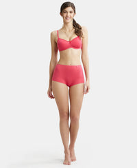 High Coverage Super Combed Cotton Elastane Boy Leg With Concealed Waistband and StayFresh Treatment - Ruby-4