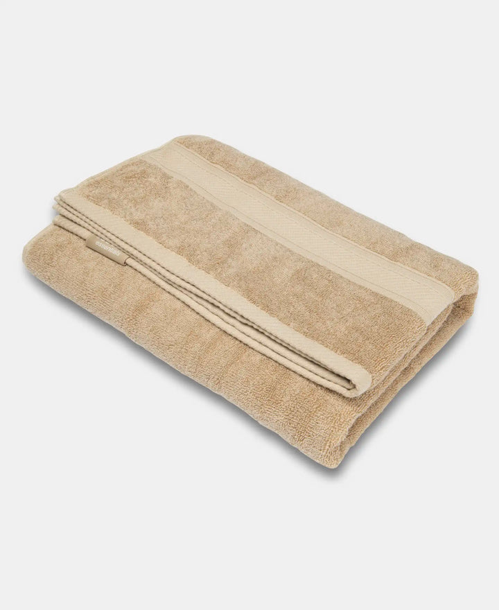Cotton Terry Ultrasoft and Durable Solid Bath Towel - Camel-1