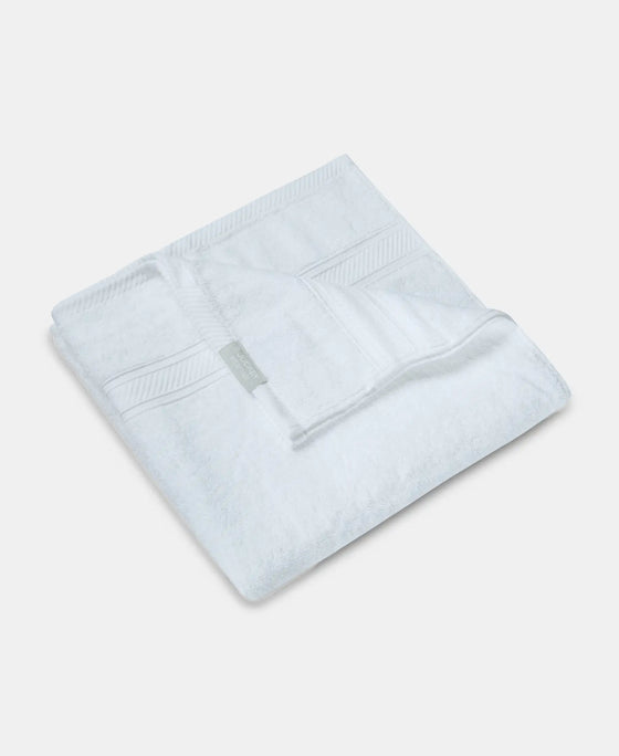 Cotton Terry Ultrasoft and Durable Solid Bath Towel - White-2
