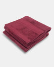 Cotton Terry Ultrasoft and Durable Solid Hand Towel - Burgundy-1