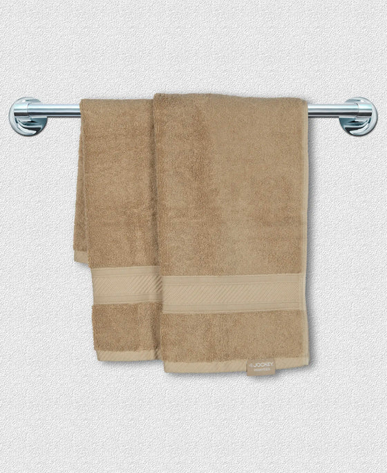 Cotton Terry Ultrasoft and Durable Solid Hand Towel - Camel-3