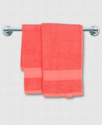 Cotton Terry Ultrasoft and Durable Solid Hand Towel - Coral-3