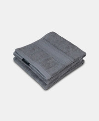 Cotton Terry Ultrasoft and Durable Solid Hand Towel - Grey-2
