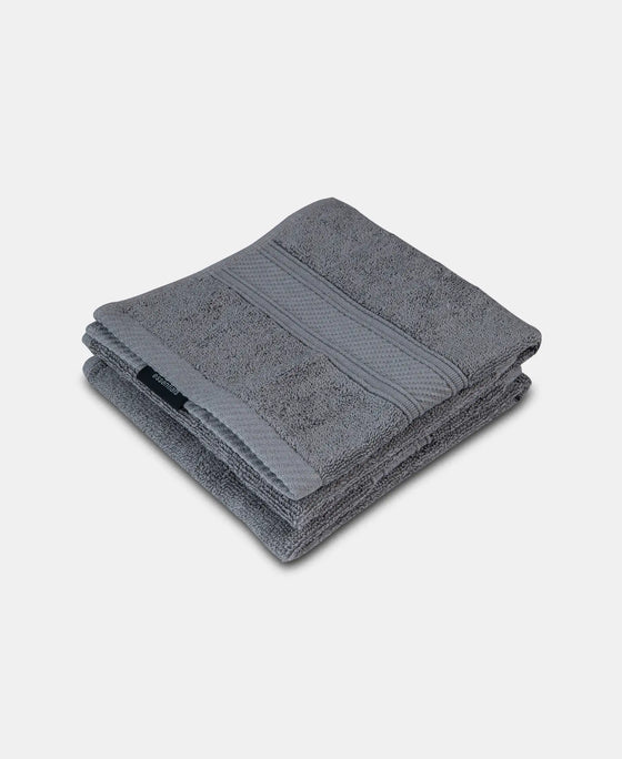 Cotton Terry Ultrasoft and Durable Solid Hand Towel - Grey-2