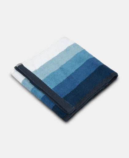 Cotton Terry Ultrasoft and Durable Striped Hand Towel - Navy-2
