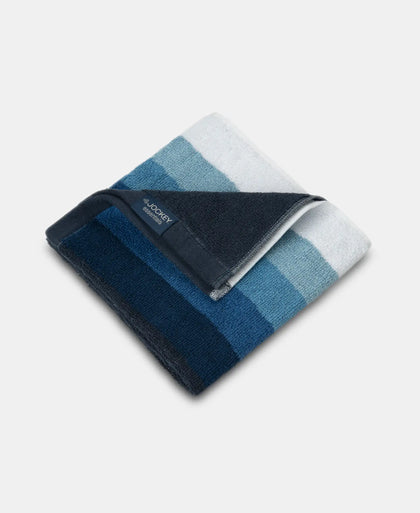 Cotton Terry Ultrasoft and Durable Striped Hand Towel - Navy-3