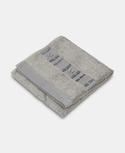 Bamboo Cotton Blend Terry Ultrasoft and Durable Hand Towel with Natural StayFresh Properties - Grey-2