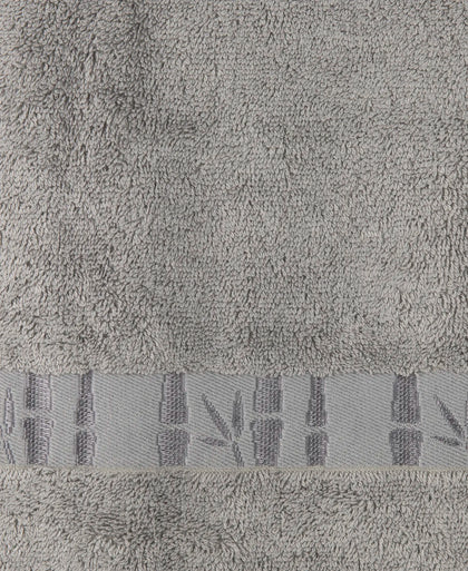 Bamboo Cotton Blend Terry Ultrasoft and Durable Hand Towel with Natural StayFresh Properties - Grey-5