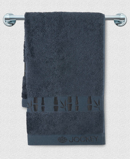Bamboo Cotton Blend Terry Ultrasoft and Durable Hand Towel with Natural StayFresh Properties - Navy-4