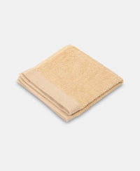 Bamboo Cotton Blend Terry Ultrasoft and Durable Face Towel with Natural StayFresh Properties - Beige-2