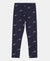 Super Combed Cotton Elastane Leggings - Navy Blazer Printed-1