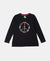 Super Combed Cotton Graphic Printed Full Sleeve T-Shirt - Black-1