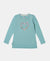Super Combed Cotton Graphic Printed Full Sleeve T-Shirt - Oil Blue-1