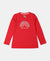 Super Combed Cotton Graphic Printed Full Sleeve T-Shirt - Rio Red-1