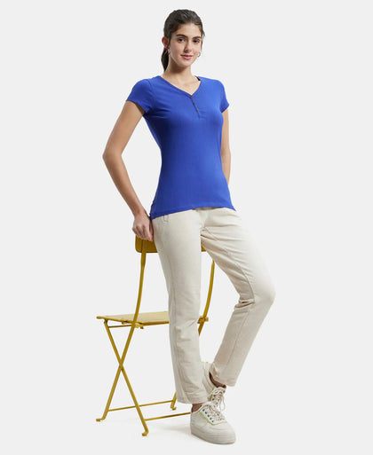 Super Combed Cotton French Terry Track Pant with Side Pockets - Cream Melange-6