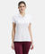 Super Combed Cotton Elastane Stretch Pique Fabric Regular Fit Printed Half Sleeve Polo T-Shirt - White Assorted Prints-1