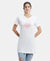 Super Combed Cotton Relaxed Fit Graphic Printed Half Sleeve Long Length T-Shirt - White Assorted Prints-1