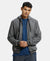 Super Combed Cotton French Terry Hoodie Jacket with Ribbed Cuffs - Black Grindle-1