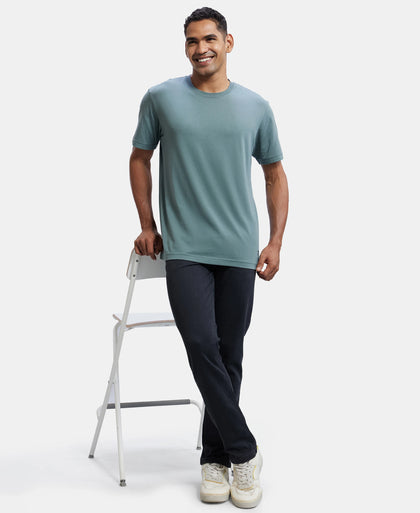 Super Combed Cotton Rich Elastane Stretch Slim Fit Leisure Jeans With 5 Pocket Styling - Black Stone-6