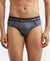 Super Combed Cotton Solid Brief with Ultrasoft Waistband - Charcoal Melange-1