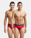 Super Combed Cotton Solid Brief with Ultrasoft Waistband - Chilli Pepper-1
