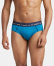 Super Combed Cotton Solid Brief with Ultrasoft Waistband - Celestial-1
