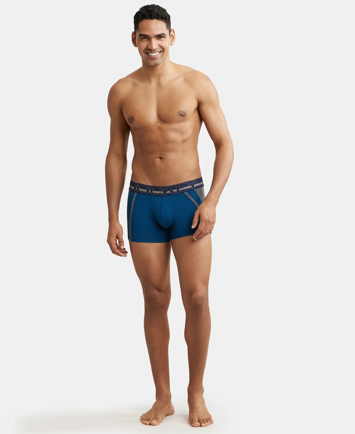 Super Combed Cotton Elastane Solid Trunk with Ultrasoft Waistband - Poseidon-4