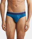 Super Combed Cotton Elastane Solid Brief with Ultrasoft Waistband - Seaport Teal-1