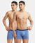 Super Combed Cotton Elastane Solid Trunk with Ultrasoft Waistband - Light Denim Melange-1