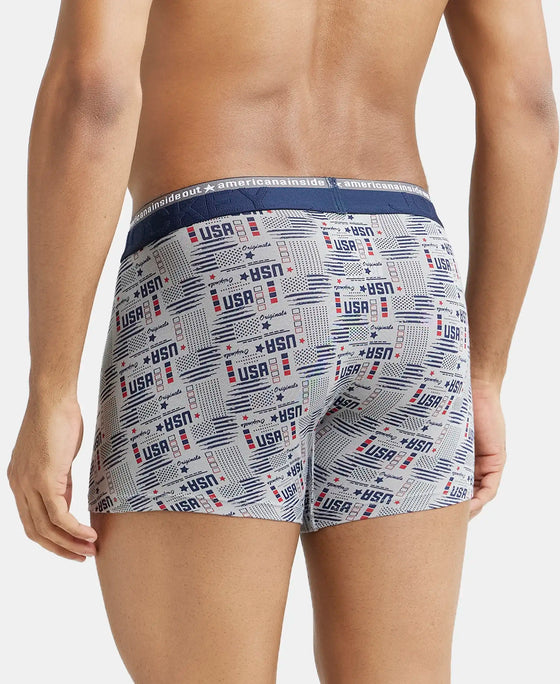 Super Combed Cotton Elastane Printed Trunk with Ultrasoft Waistband - Assorted (Pack of 2)-13