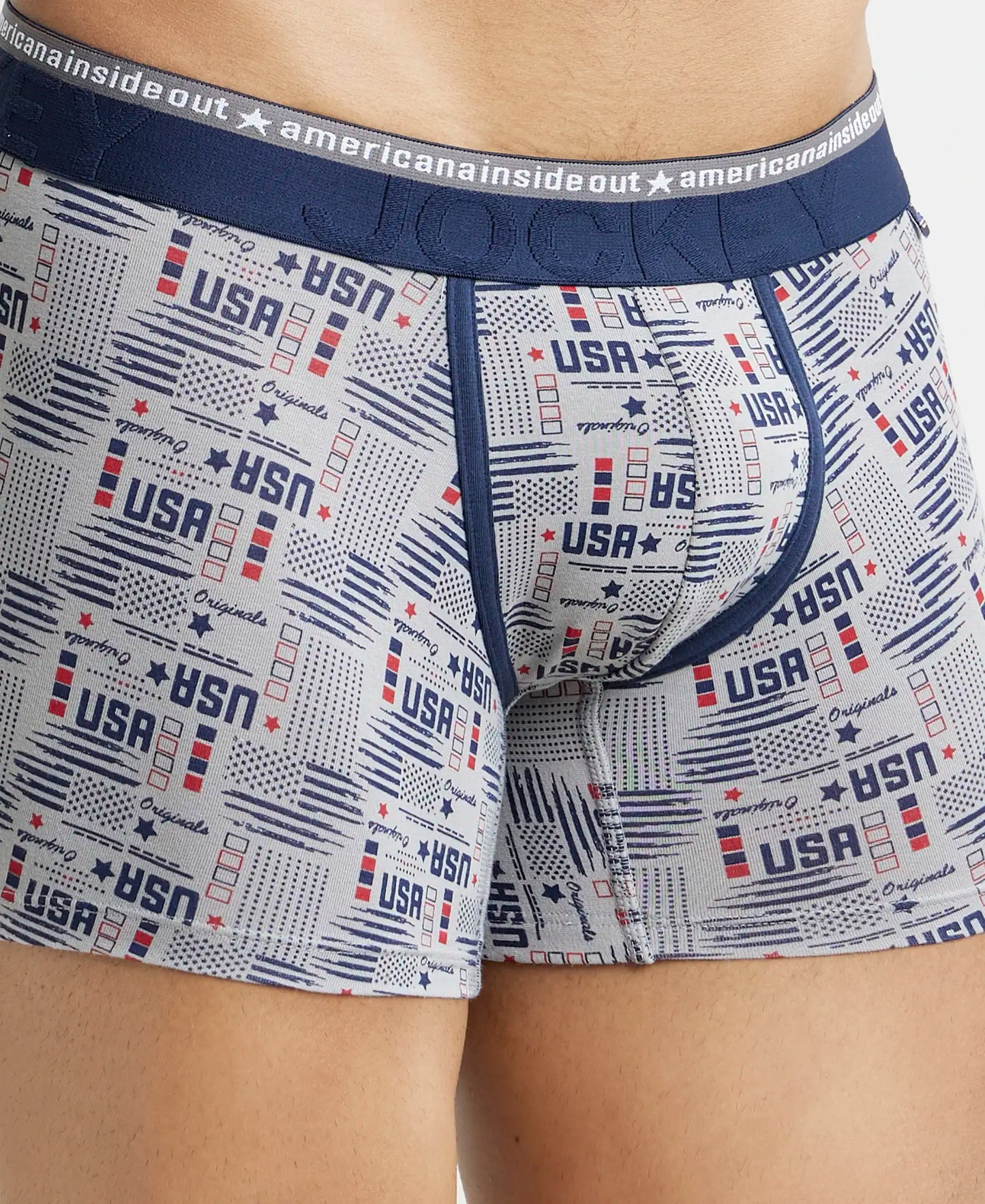 Super Combed Cotton Elastane Printed Trunk with Ultrasoft Waistband - Assorted (Pack of 2)-16