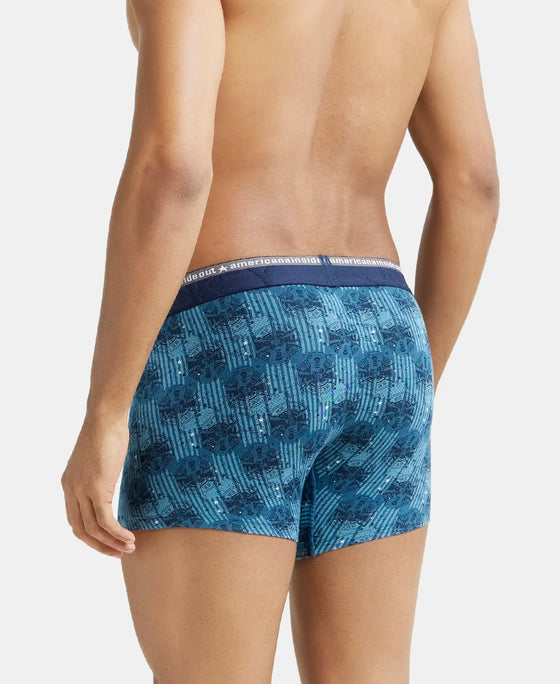 Super Combed Cotton Elastane Printed Trunk with Ultrasoft Waistband - Assorted (Pack of 2)-18