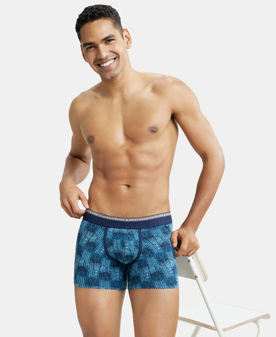 Super Combed Cotton Elastane Printed Trunk with Ultrasoft Waistband - Assorted (Pack of 2)-20