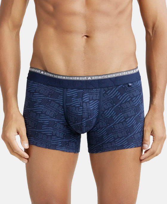 Super Combed Cotton Elastane Printed Trunk with Ultrasoft Waistband - Assorted (Pack of 2)-7