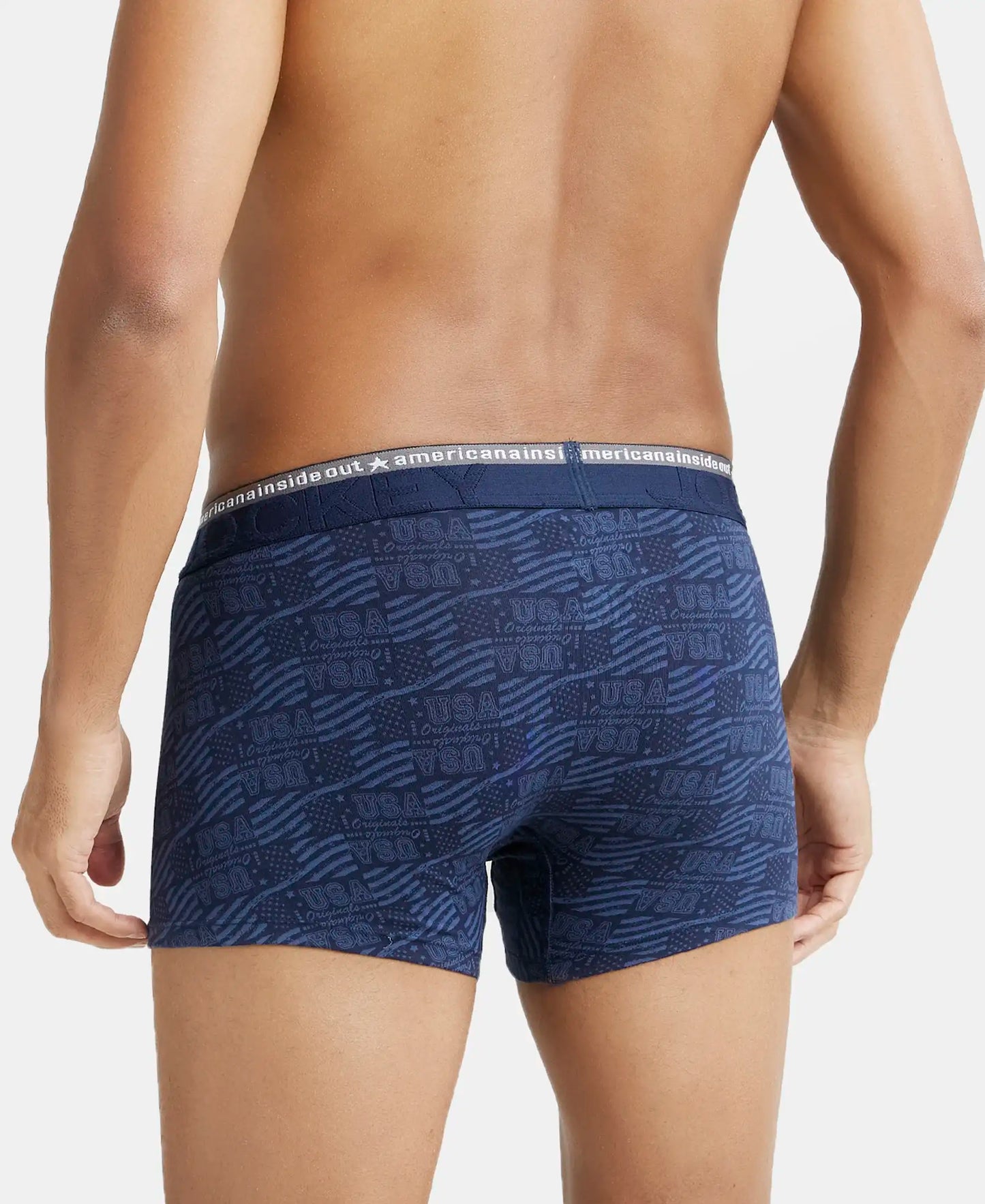 Super Combed Cotton Elastane Printed Trunk with Ultrasoft Waistband - Assorted (Pack of 2)-8